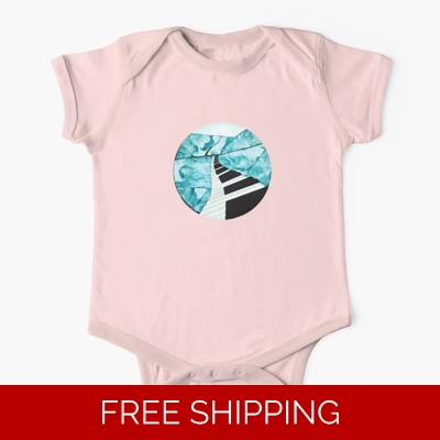 Le Studio Baby One-Piece Piano Window Logo Full